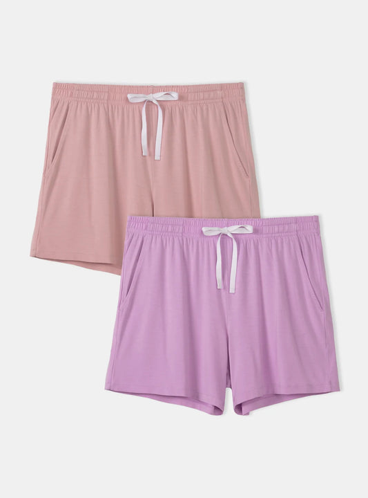 Bamboo Soft Sleep Shorts (2-Pack)