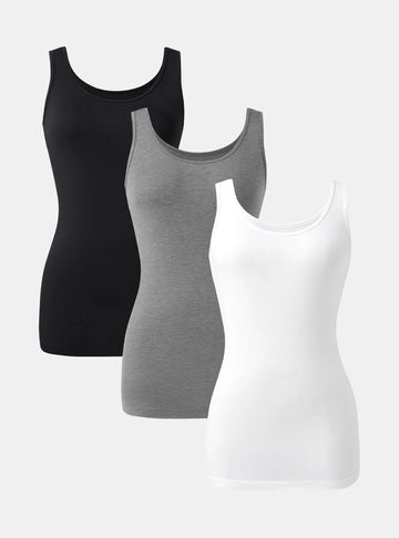 Cotton Soft Tanks (3-Pack)