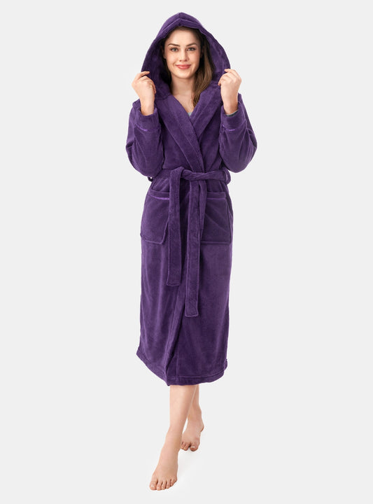 Hooded Fluffy Plush Robe