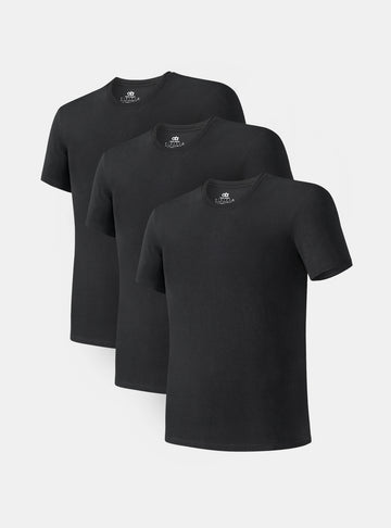Bamboo Moisture Wicking Crew Neck Undershirts (3-Pack)