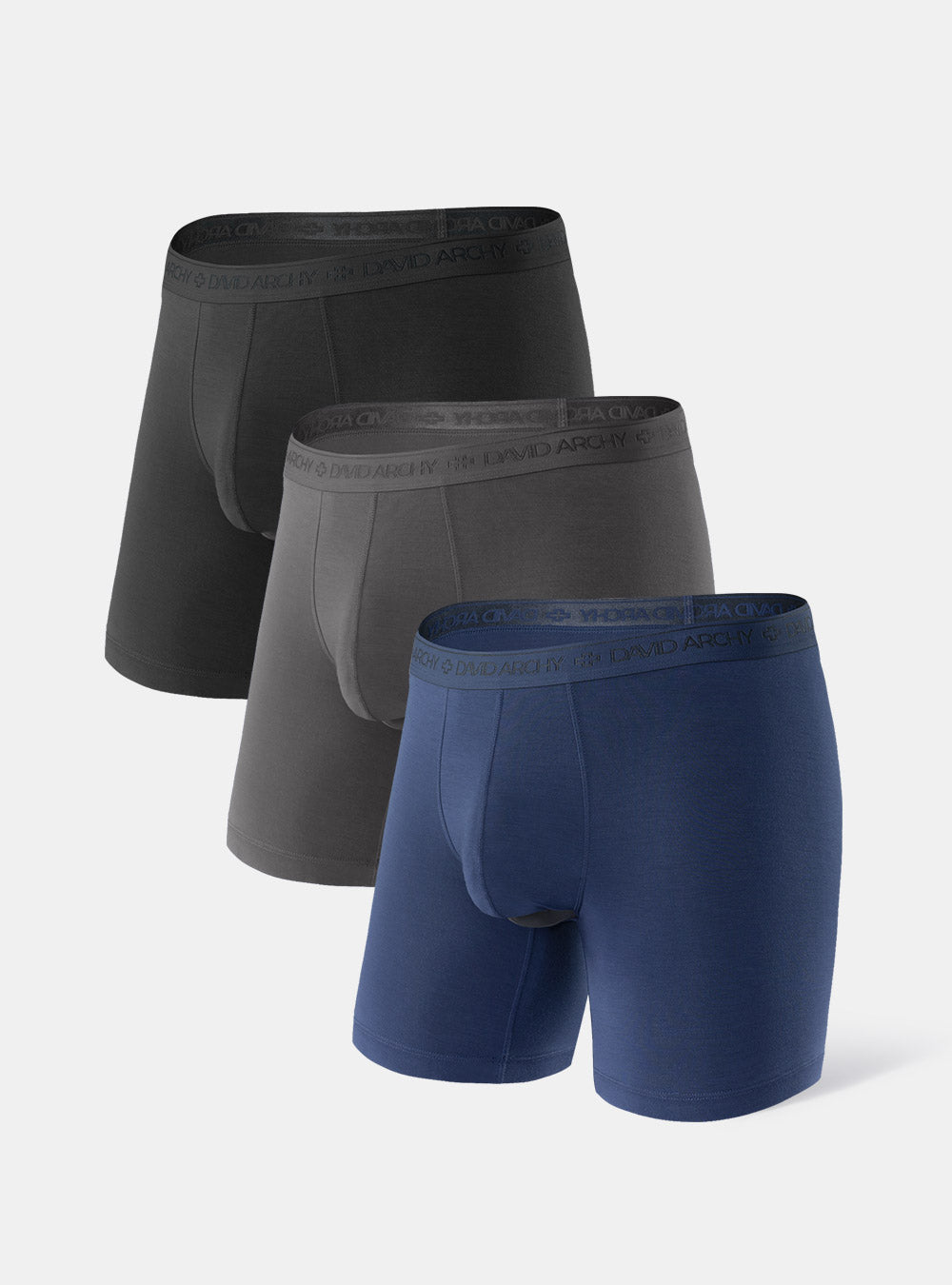 3 Packs Separate Micro Modal Boxer Briefs with Pouch