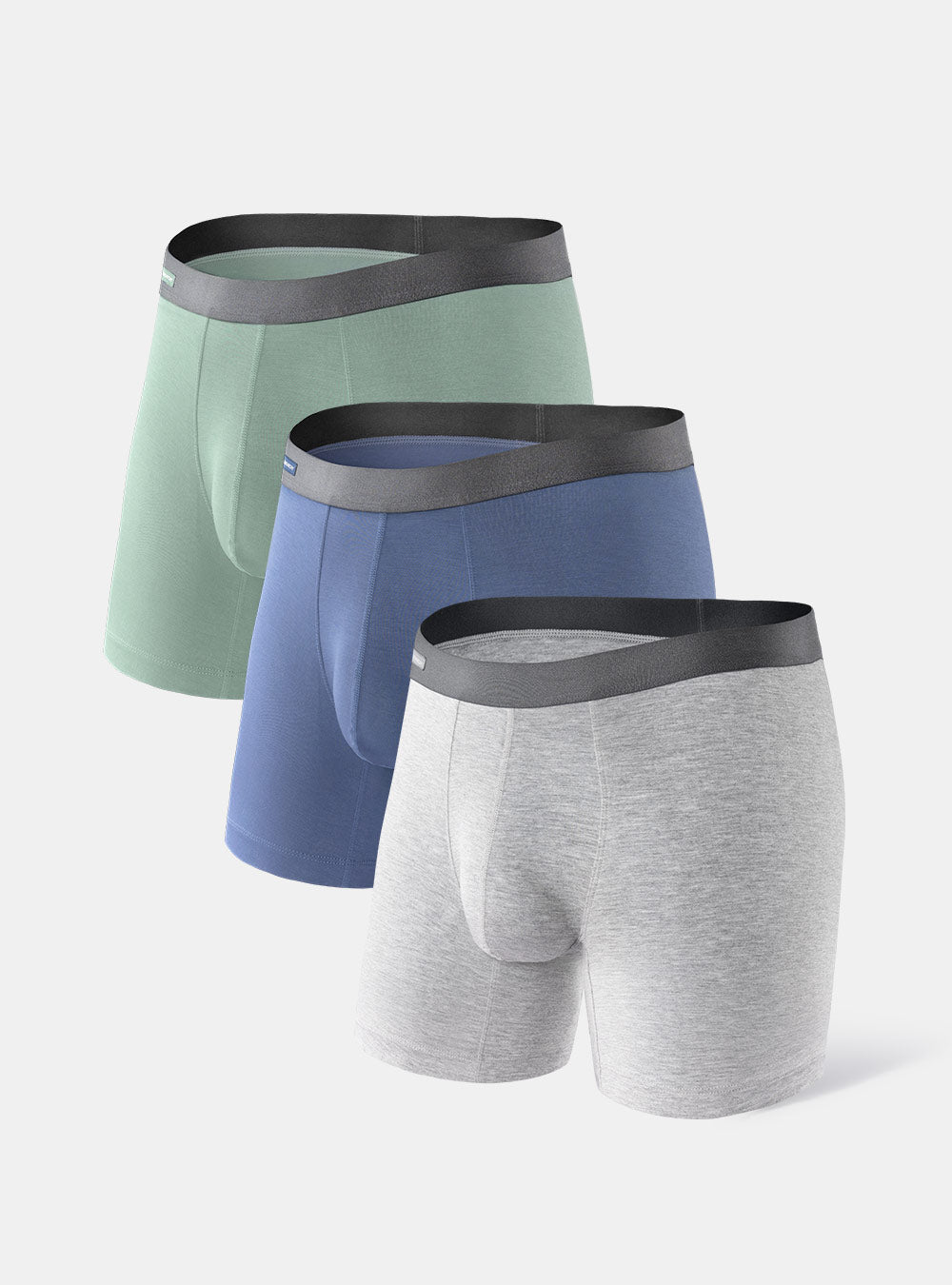 David Archy 3 Packs Boxer Briefs Bamboo Rayon No Fly Ultra Soft Comfy Breathable  Boxer Pants