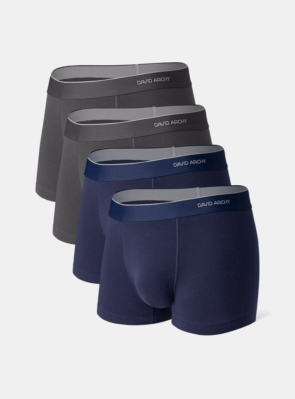BAMBOO COOL Mens Underwear Trunks for Man Soft Waistband Open-fly  No-ride-up Trunk Boxers Excellent Support Briefs(4 pack) at  Men's  Clothing store