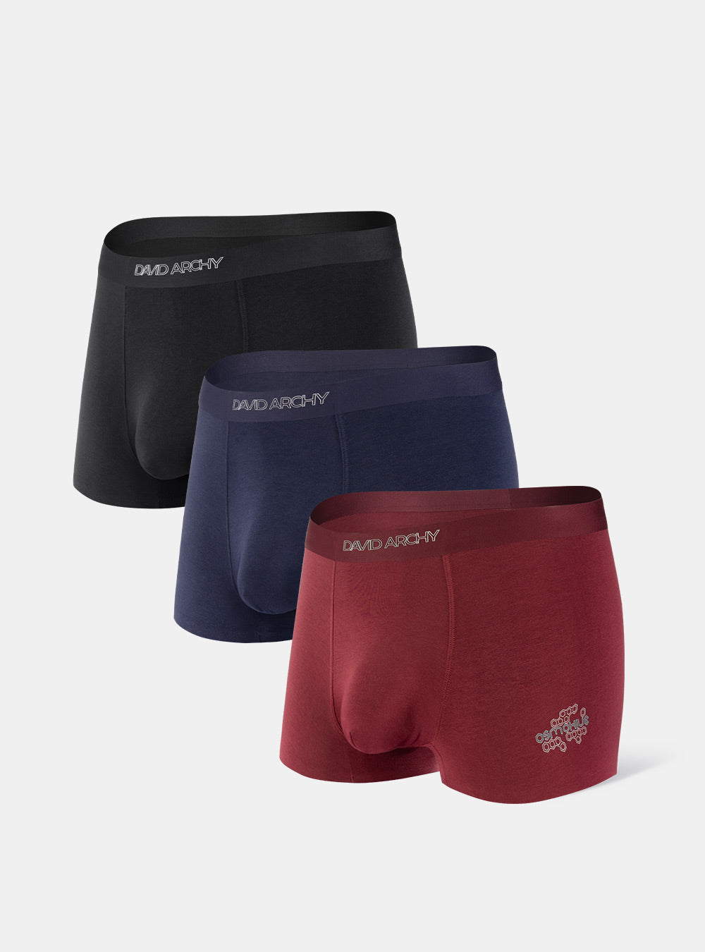 3 Packs Trunks With Pouch Moisture Wicking David Archy Soft Modal