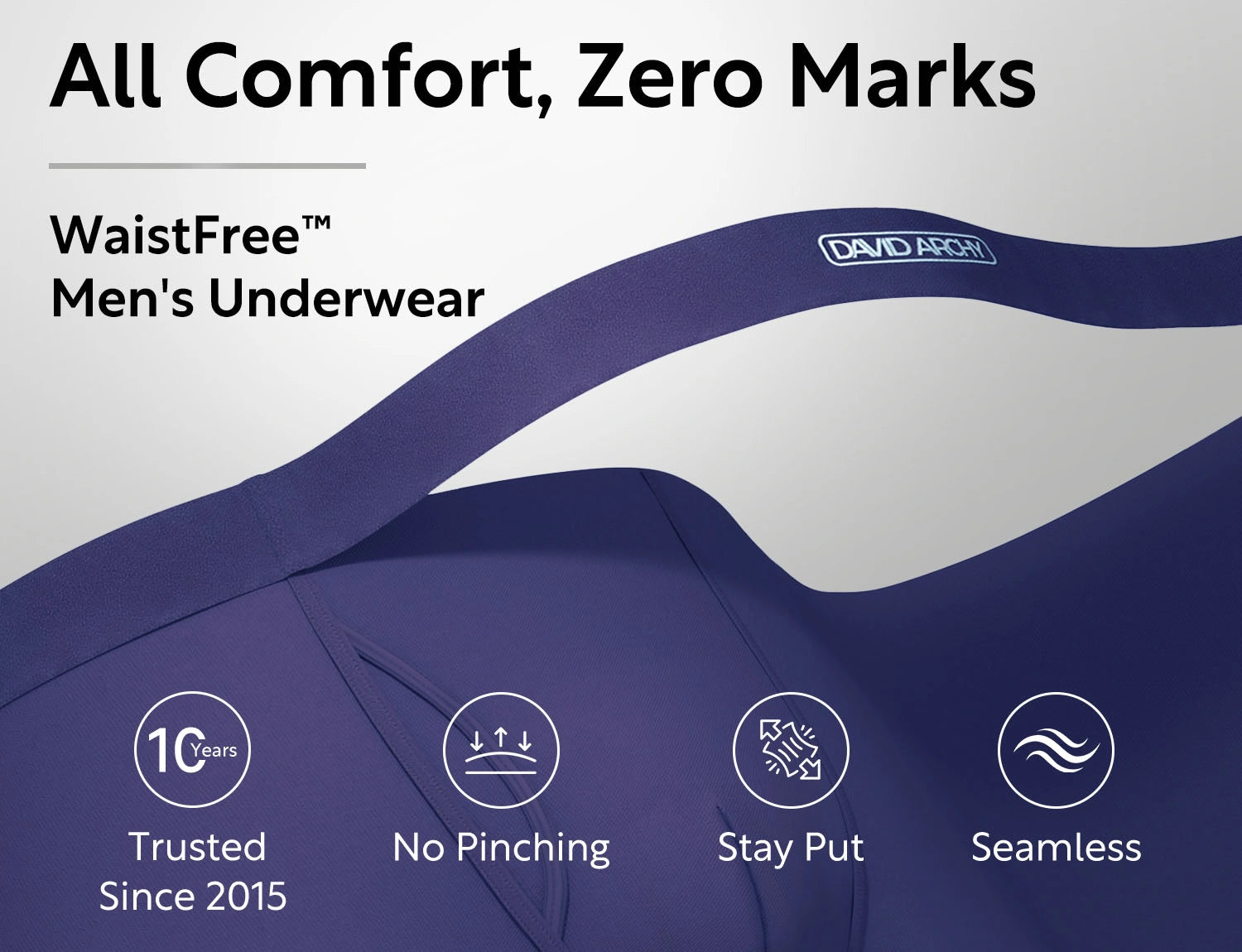 David Archy Men WaistFree™ Micro Modal Boxer Briefs 6.5'' (4-Pack)