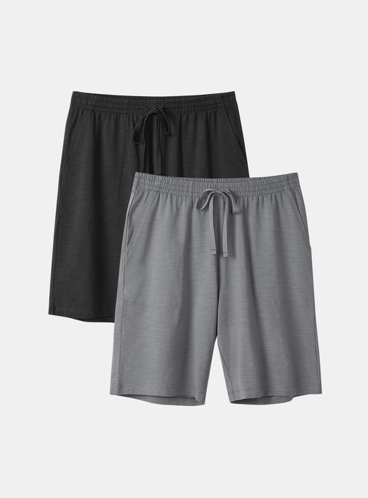 Cotton Airy Sleep Shorts (2-Pack)