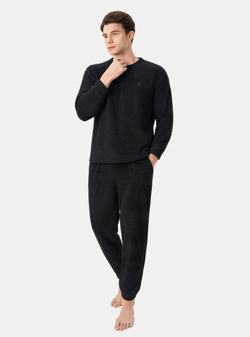 Plush Fleece Cozy Couple Pajama Set