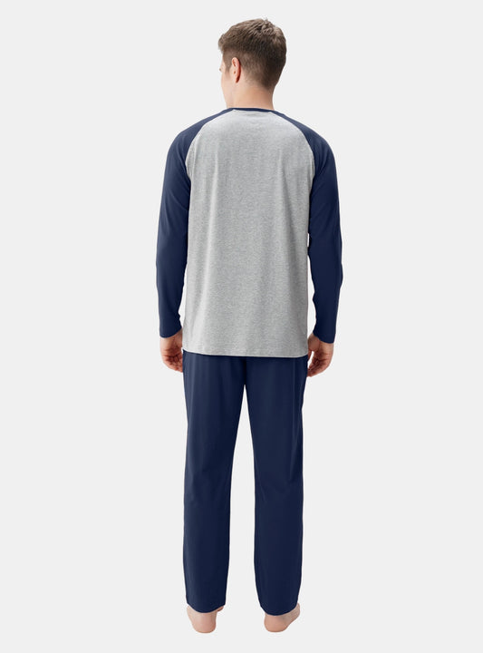 Cotton Soft Crew Neck Pajama Set