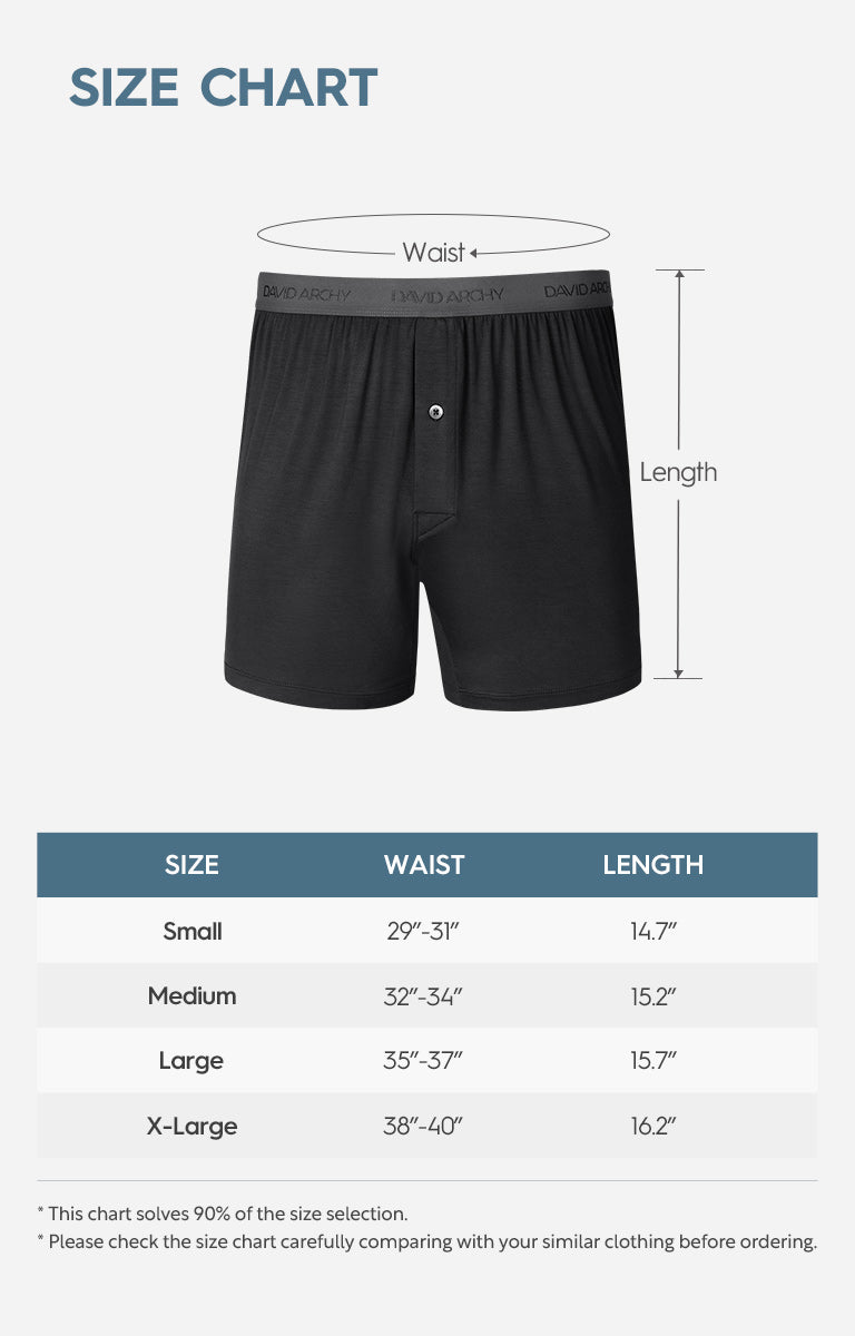 UXH Men's Fashion Cotton Underwear Home Short Sleep Boxers (Blue