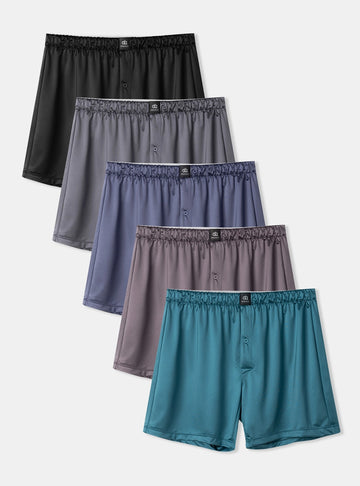 Satin Stretch Boxers 6'' (5-Pack)