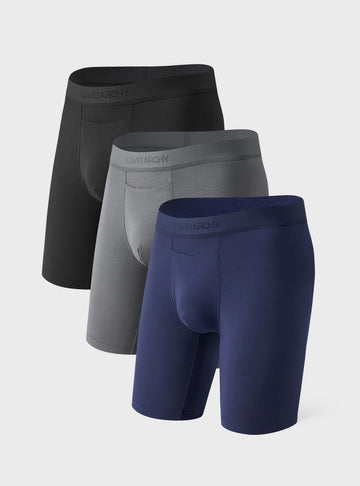 Micro Modal Ultra-Soft Boxer Briefs 9'' (3-Pack)