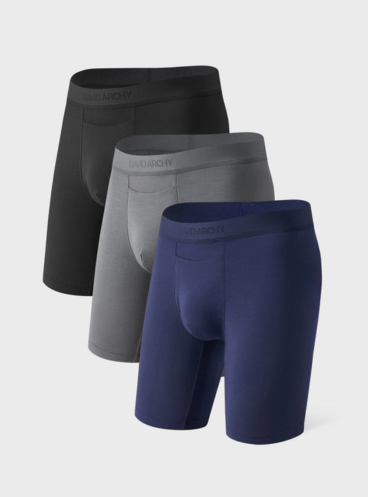 Micro Modal Ultra-Soft Boxer Briefs 9'' (3-Pack)