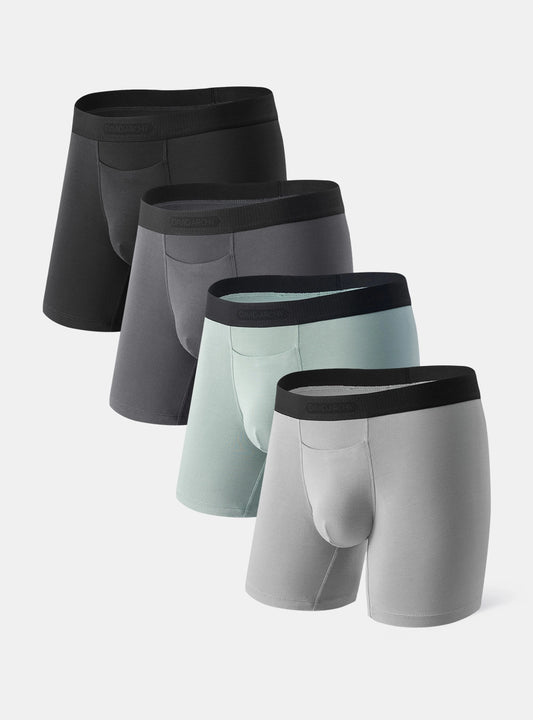 Bamboo Airflow Boxer Briefs 6.5" (4-Pack)