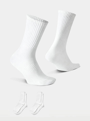 Cotton-Rich Comfort Crew Socks (2-Pack)