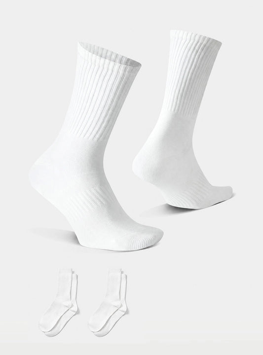 Cotton-Rich Comfort Crew Socks (2-Pack)