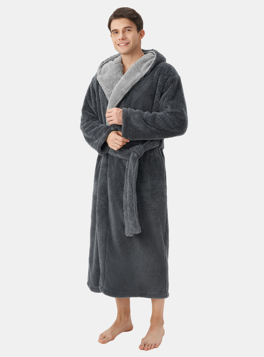 Hooded Fluffy Cozy Plush Robe