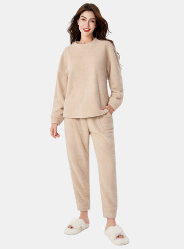 Plush Fleece Cozy Couple Pajama Set