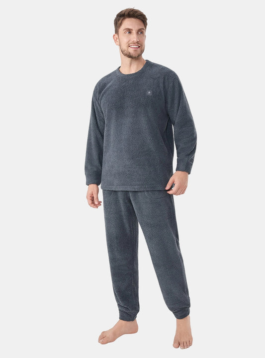 Plush Fleece Cozy Couple Pajama Set