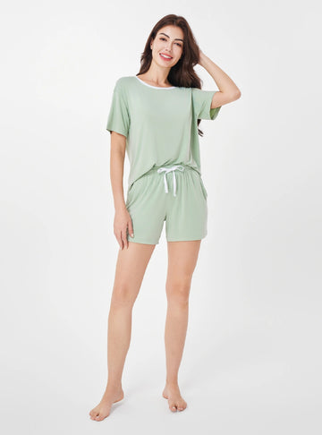 Women's Bamboo Soft Short Pajama Set