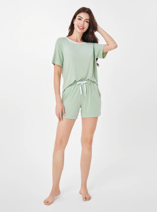 Women's Bamboo Soft Short Pajama Set