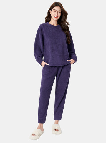 Plush Fleece Cozy Couple Pajama Set