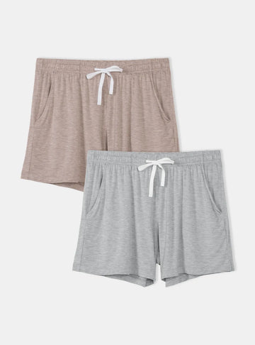 Bamboo Soft Sleep Shorts (2-Pack)