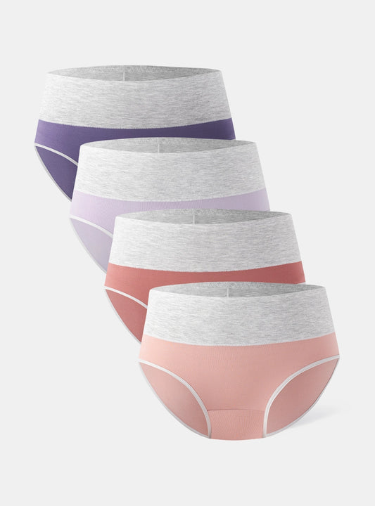 Bamboo Breathable High Rise Briefs (4-Pack)