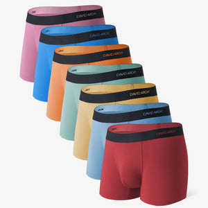 7 Packs Bamboo Rayon Trunks Breathable Pouch