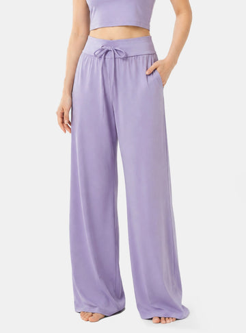 Cotton-Rayon Smooth Relaxed Lounge Pants