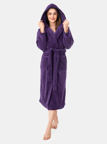 Hooded Fluffy Plush Robe