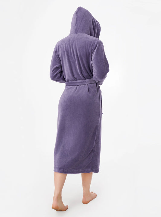 Hooded Fluffy Plush Robe