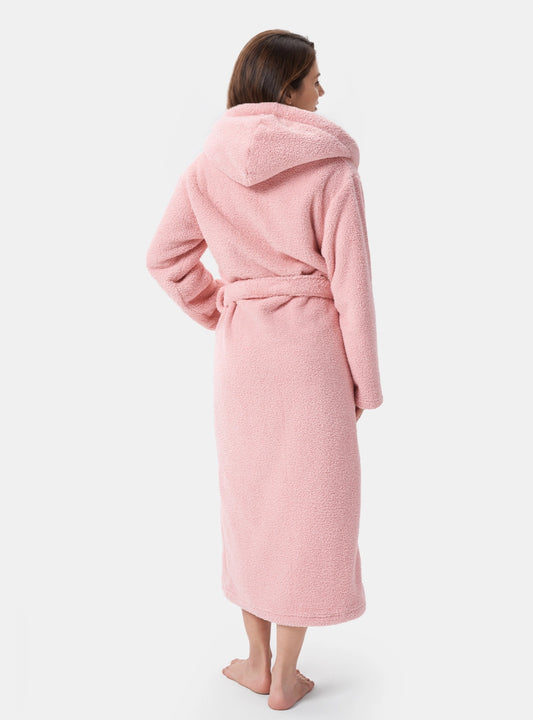 Hooded Fluffy Warm Plush Robe