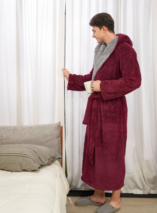 Hooded Fluffy Cozy Plush Robe