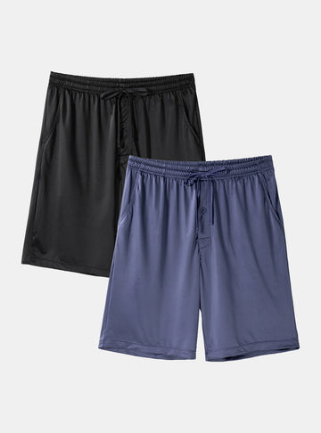 Satin Cooling Sleep Shorts (2-Pack)