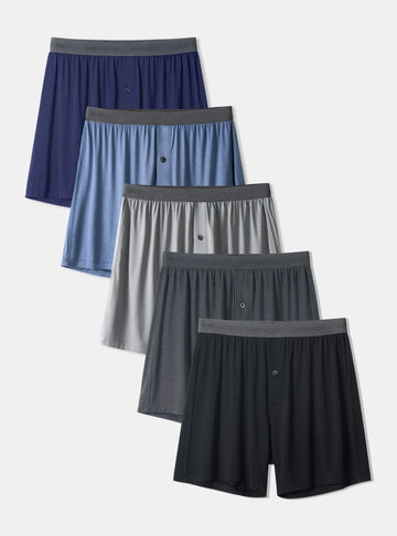 Bamboo Breathable Boxers 6'' (5-Pack)