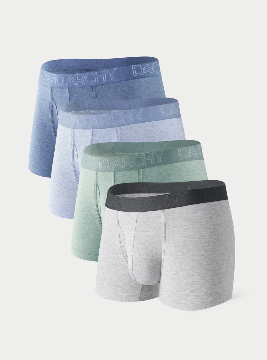 4 Packs Classic Bamboo Rayon Trunks