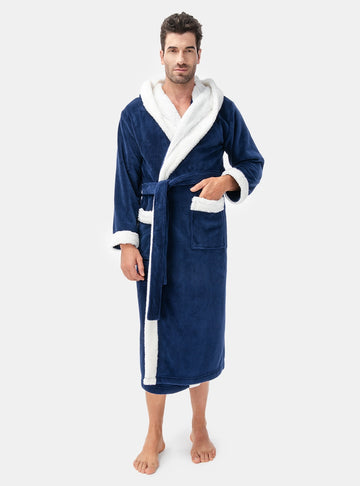 Hooded Warm Plush Robe