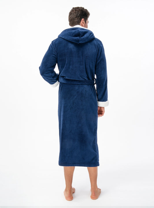 Hooded Warm Plush Robe