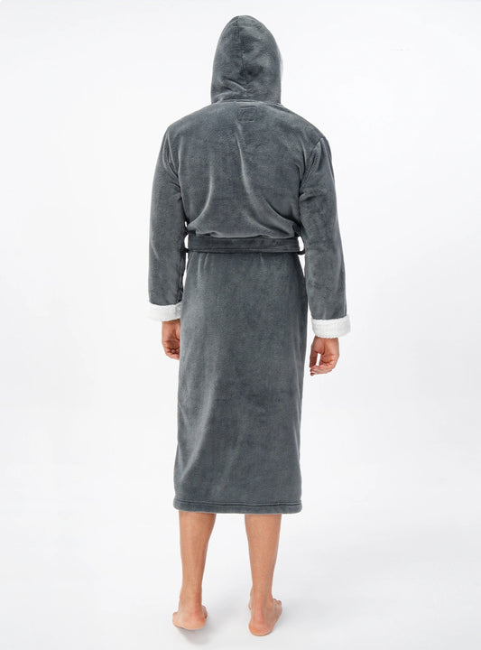 Hooded Warm Plush Robe