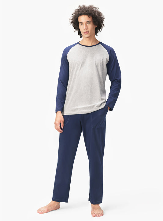 Cotton Soft Crew Neck Pajama Set