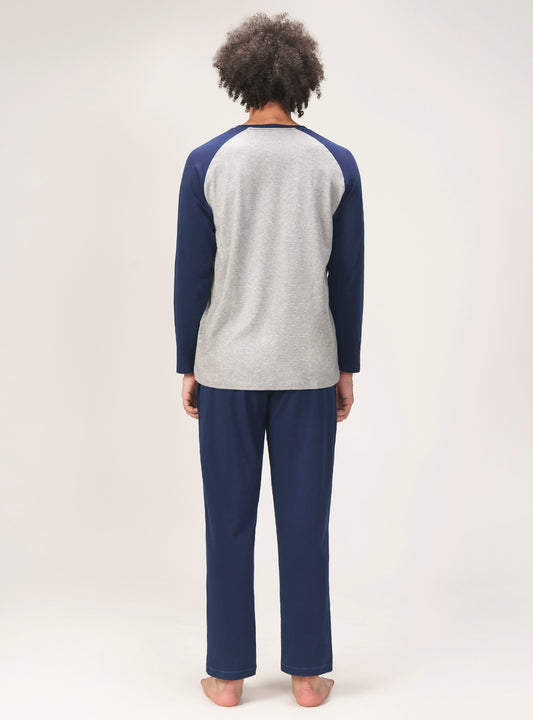 Cotton Soft Crew Neck Pajama Set