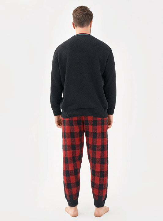 Plush Fleece Cozy Christmas Pajama Set