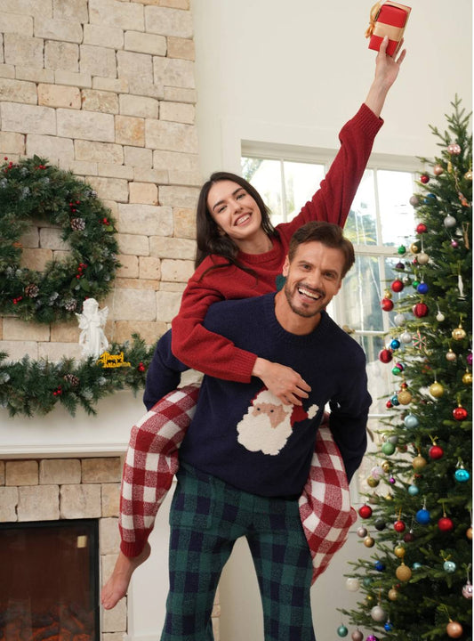 Plush Fleece Cozy Christmas Pajama Set