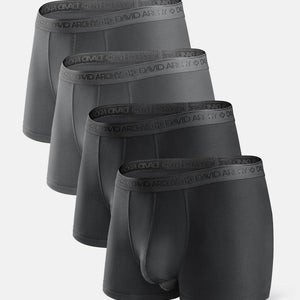 David Archy Men's Soft Micro Modal Separate Pouch Underwear Long Leg Boxer  - AliExpress