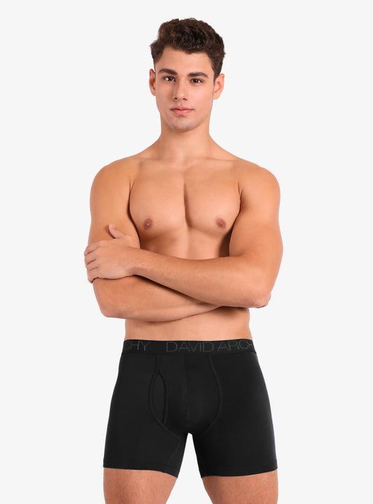 6 Packs Bamboo Rayon Breathable Soft Boxer Briefs