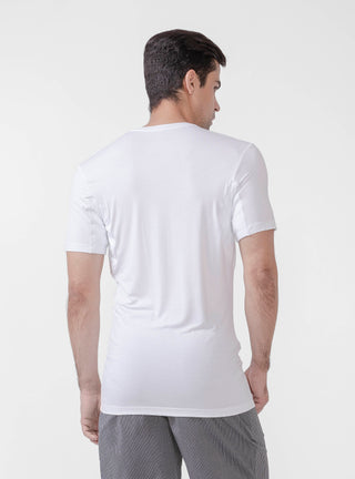 David Archy® 2 Pack Men’s Bamboo Underarm Absorb Sweat V-Neck Undershirt Comfort Breathable T-Shirts-Undershirt-David Archy