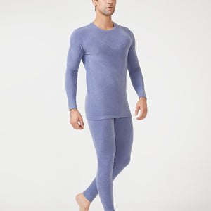 Men Thermal Underwear Set Winter Top & Bottom Ultra Soft Male Long