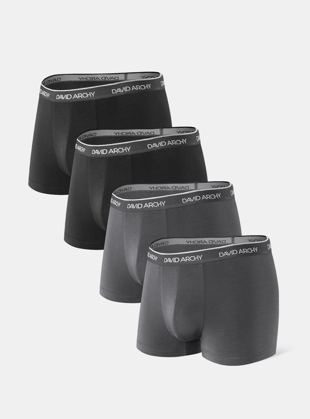 David Archy 3 Packs Boxer Briefs Bamboo Rayon No Fly Ultra Soft Comfy  Breathable Boxer Pants