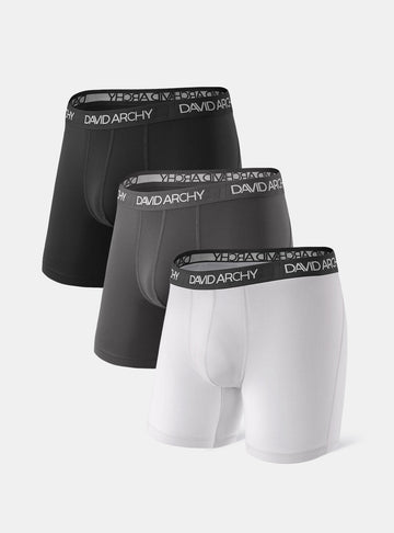 Quick Dry Breathable Boxer Briefs 6.5" (3-Pack)