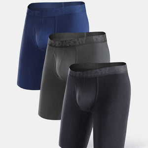 4 Packs Boxer Briefs with Pouch Bamboo Rayon David Archy Men's